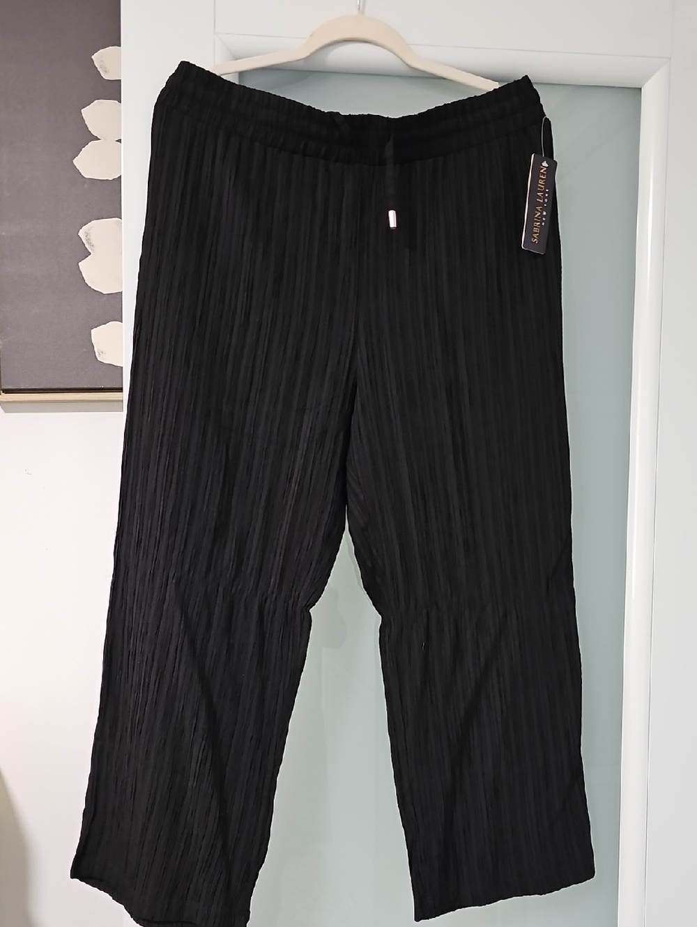 Black Pleated Casual Pants